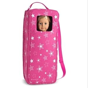American Girl Doll Carrier in Starry Pink